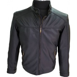 CAZADORA CUERO(PU) SLIM FIT